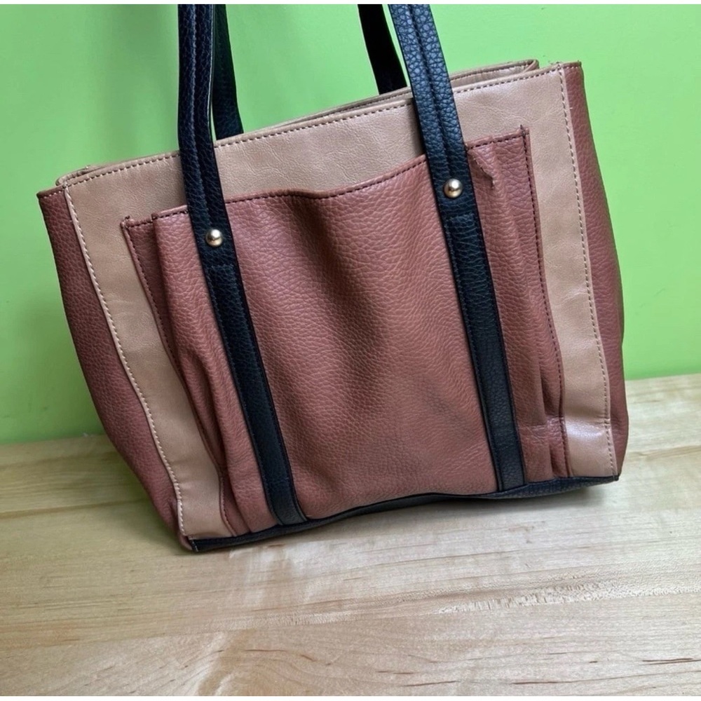 Relic Make Today Great Bag preppyOf Brown Snap Tote Purse Bag - Picture 4 of 11